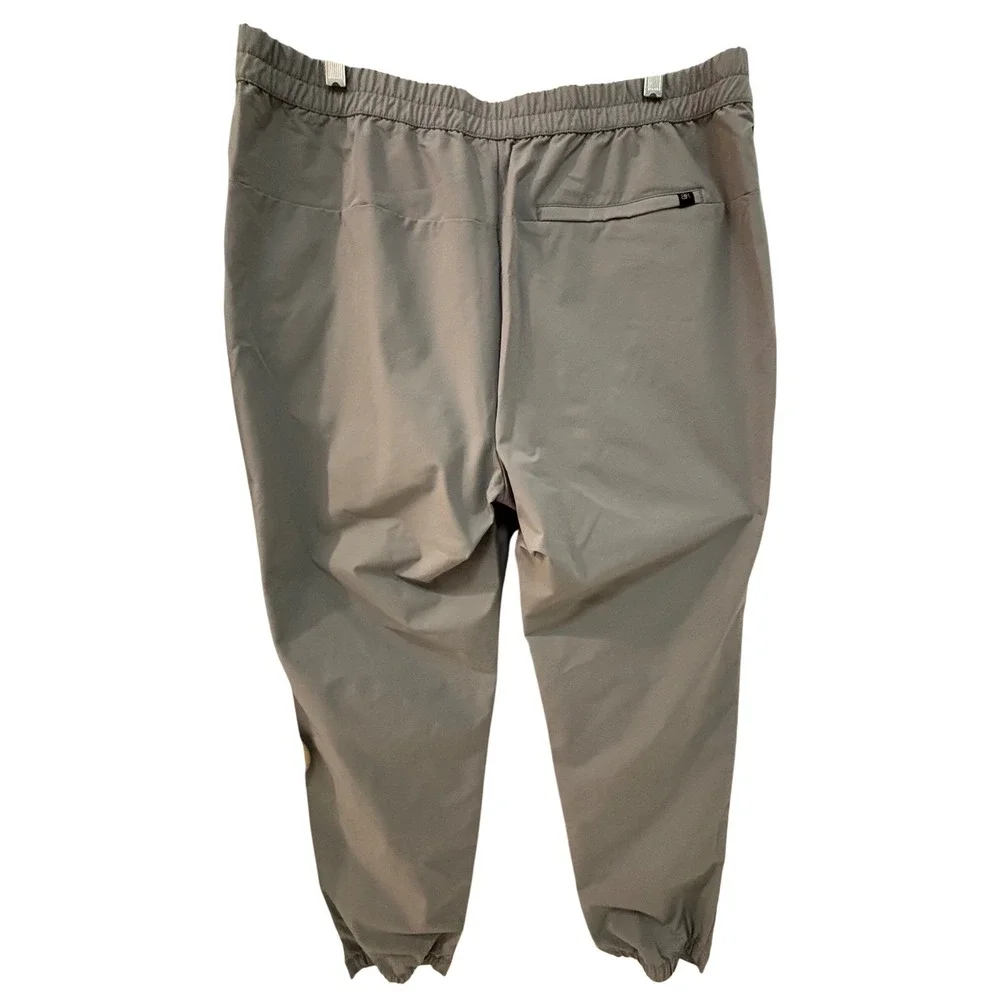 Banana Republic Men's Gray Jogger Pants Size 38 Polyester Casual Comfort Golf‎